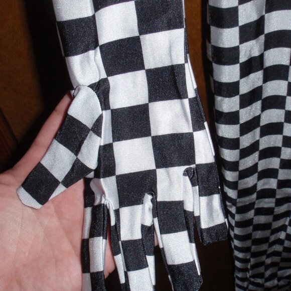 2nd Skin Checkered JESTOR BODYSUIT Costume Zentai Halloween Bachelor Party! - Picture 5 of 8